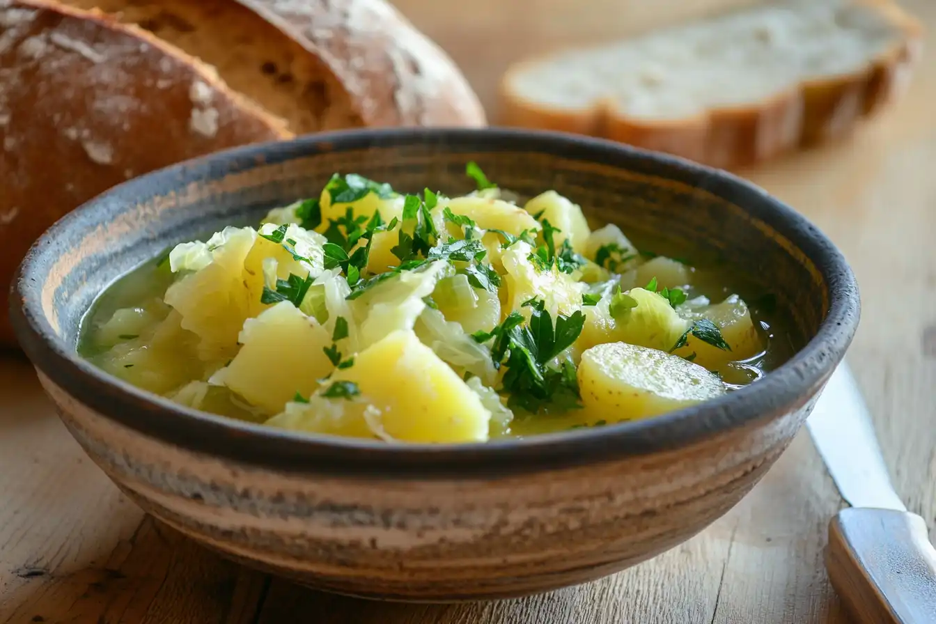 Discover how to make hearty potato and cabbage soup! Learn its history, health benefits, and variations in this easy and flavorful guide
