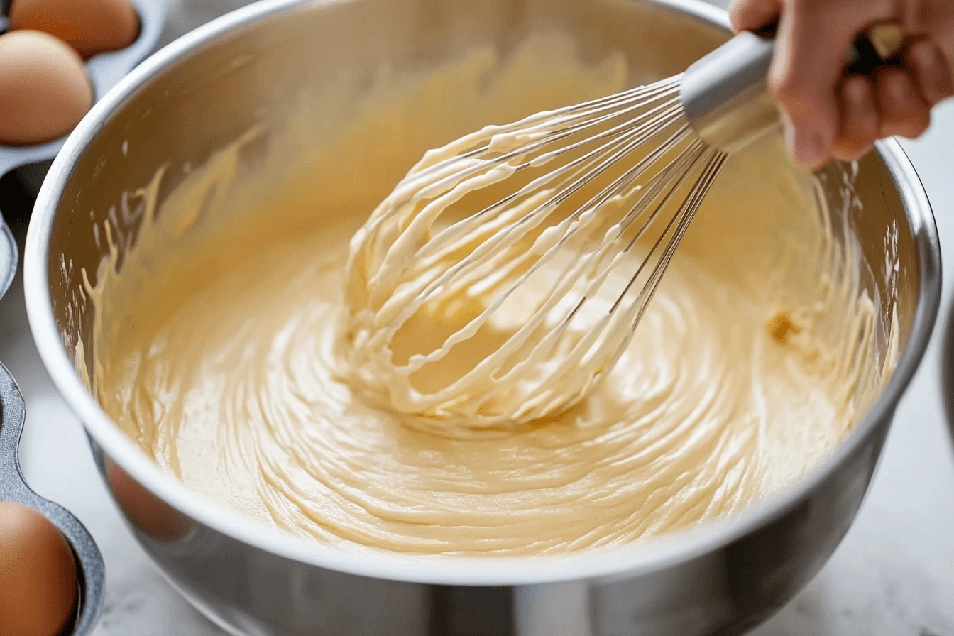 Mixing pancake batter with fresh ingredients. Buttermilk Pancake Recipes